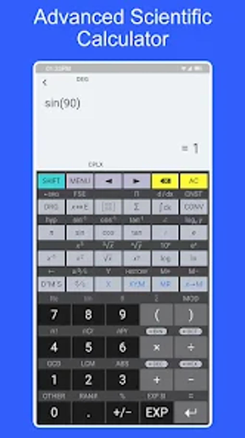 Advanced Scientific Calculator для Android — Скачать