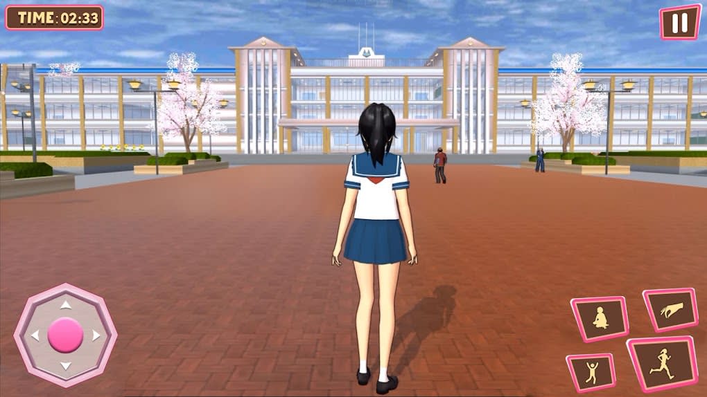 High School jogo de simulador de menina, escola vida virtual jogos