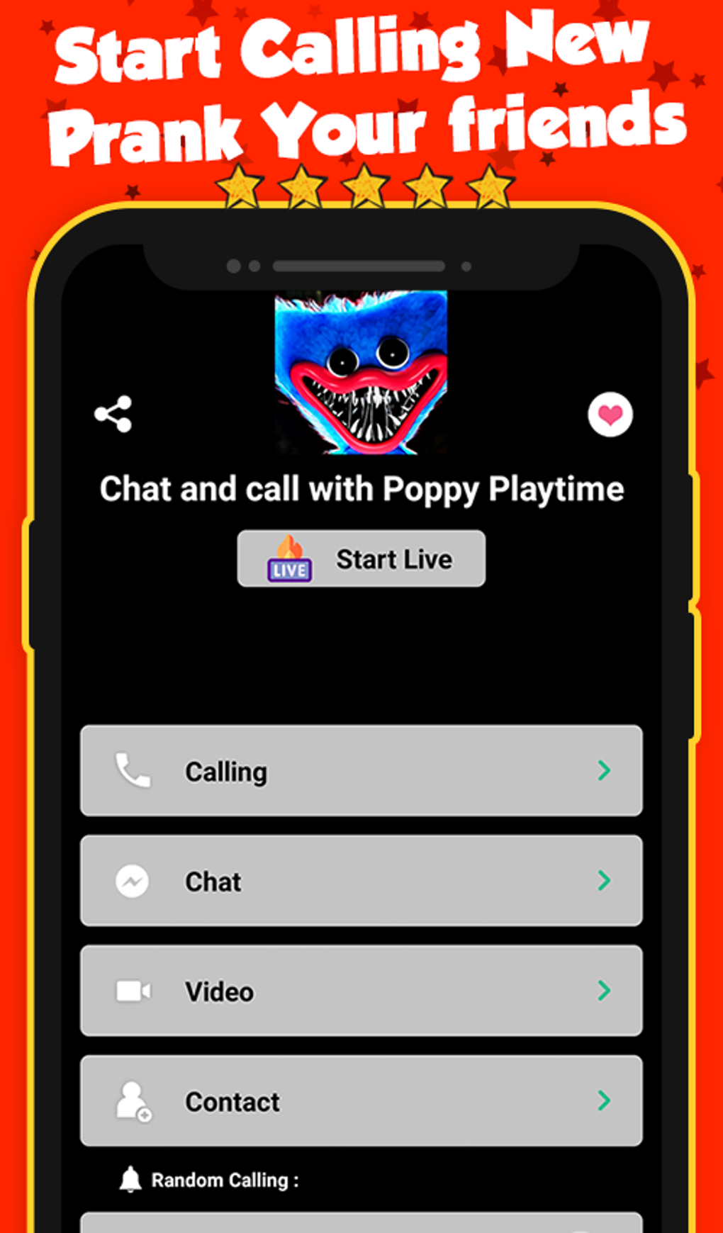 Call Poppy Playtime and squid для Android — Скачать