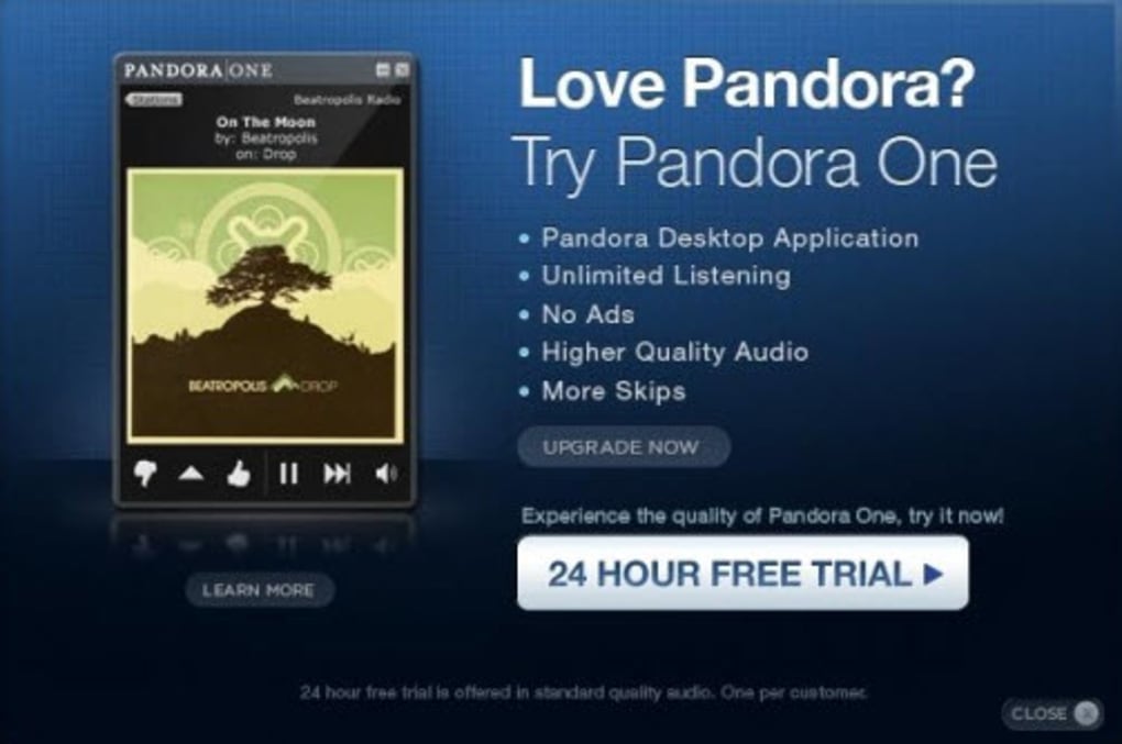 Pandora One Desktop App - Download