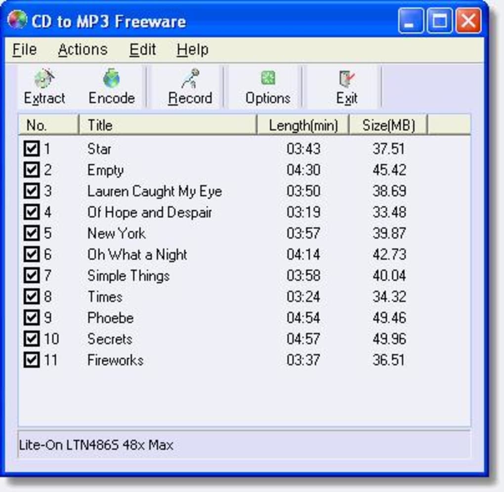 Free CD MP3 Converter -