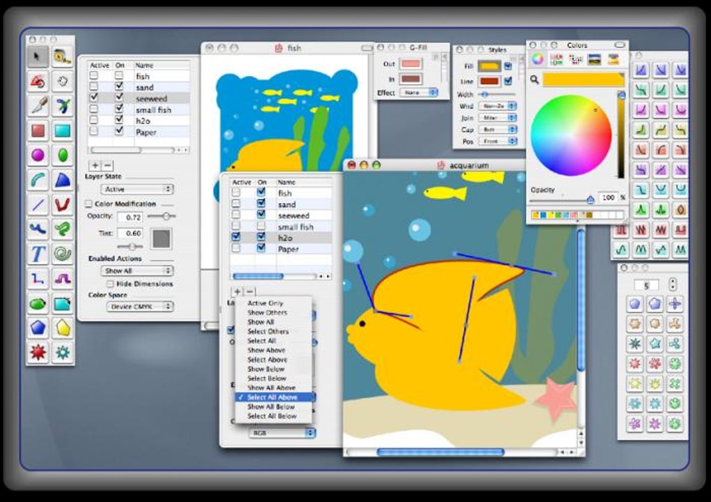 eazydraw is a vector drawing application