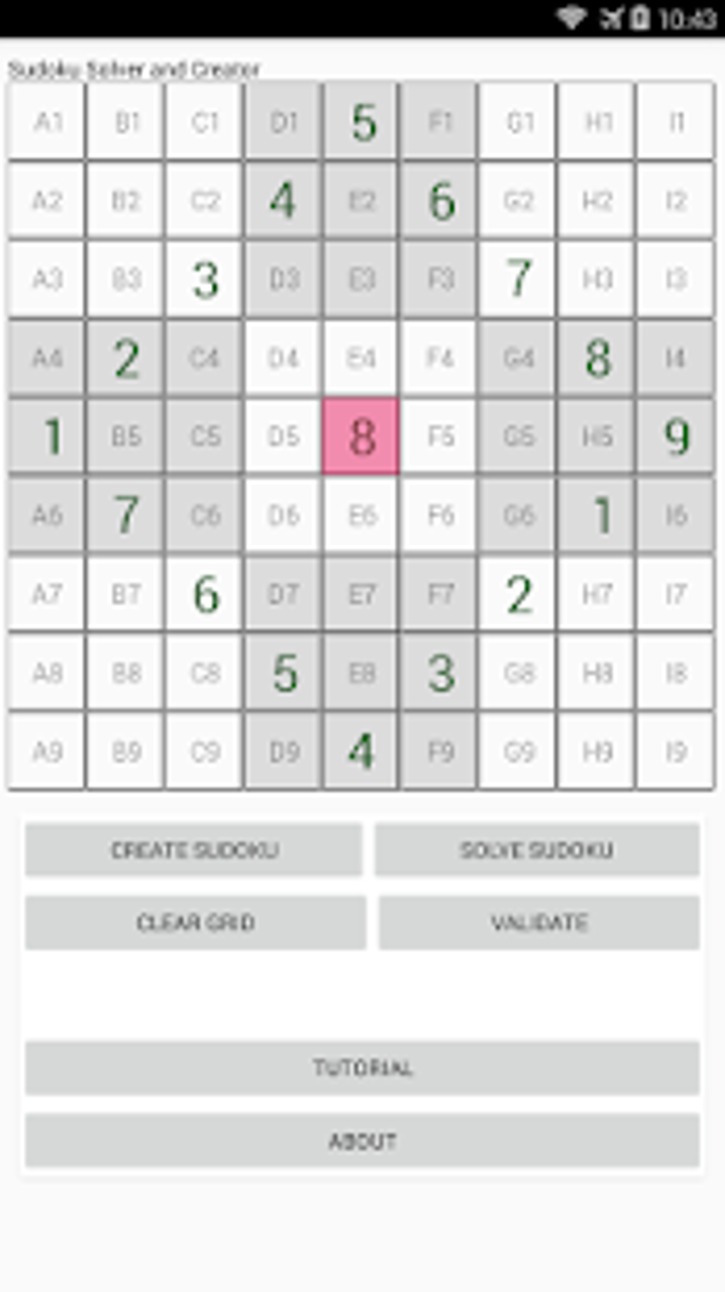 Simple Sudoku - freeware puzzle maker and solver