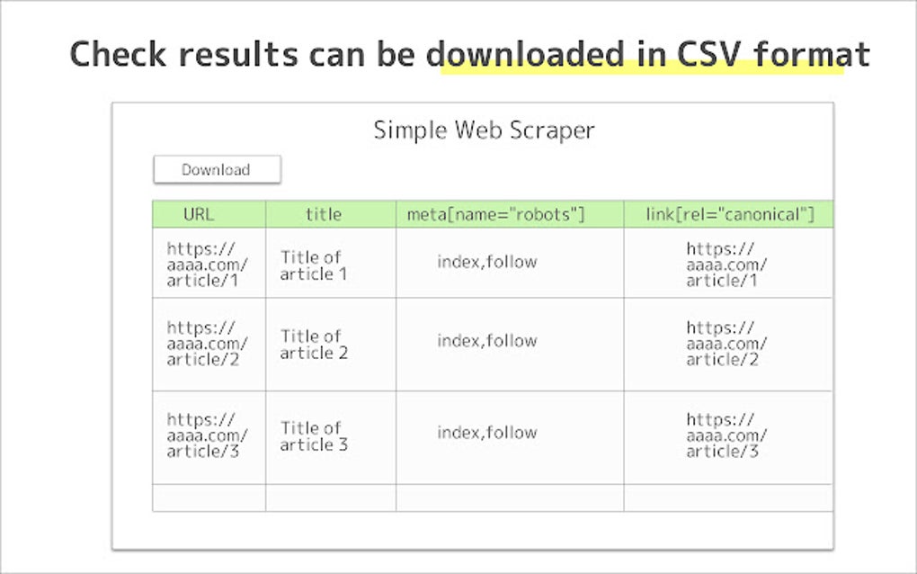 Web scraper расширение