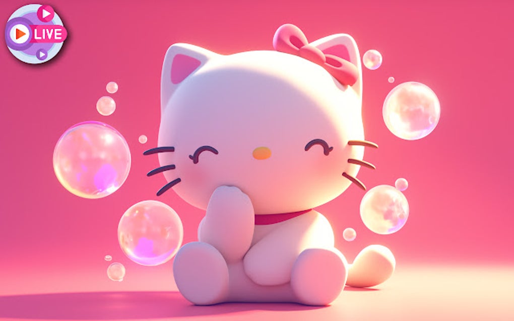 Hello Kitty Live Wallpaper Google Chrome için - Eklenti İndir