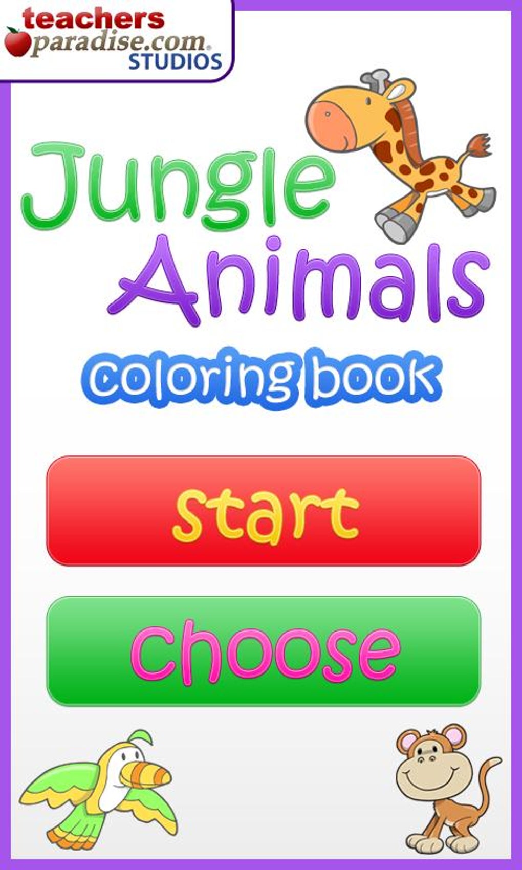 Jungle Animals Coloring Book for Android - Download