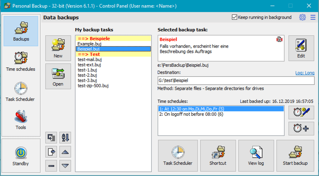 Personal Backup 6.3.5.0 download the last version for windows