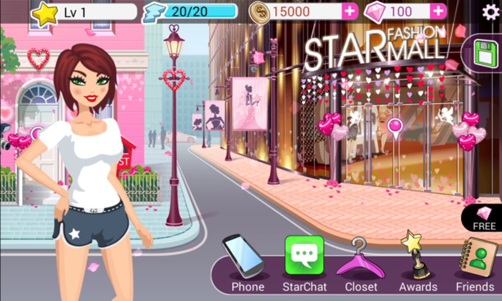 Star Girl: Valentine Hearts::Appstore for Android