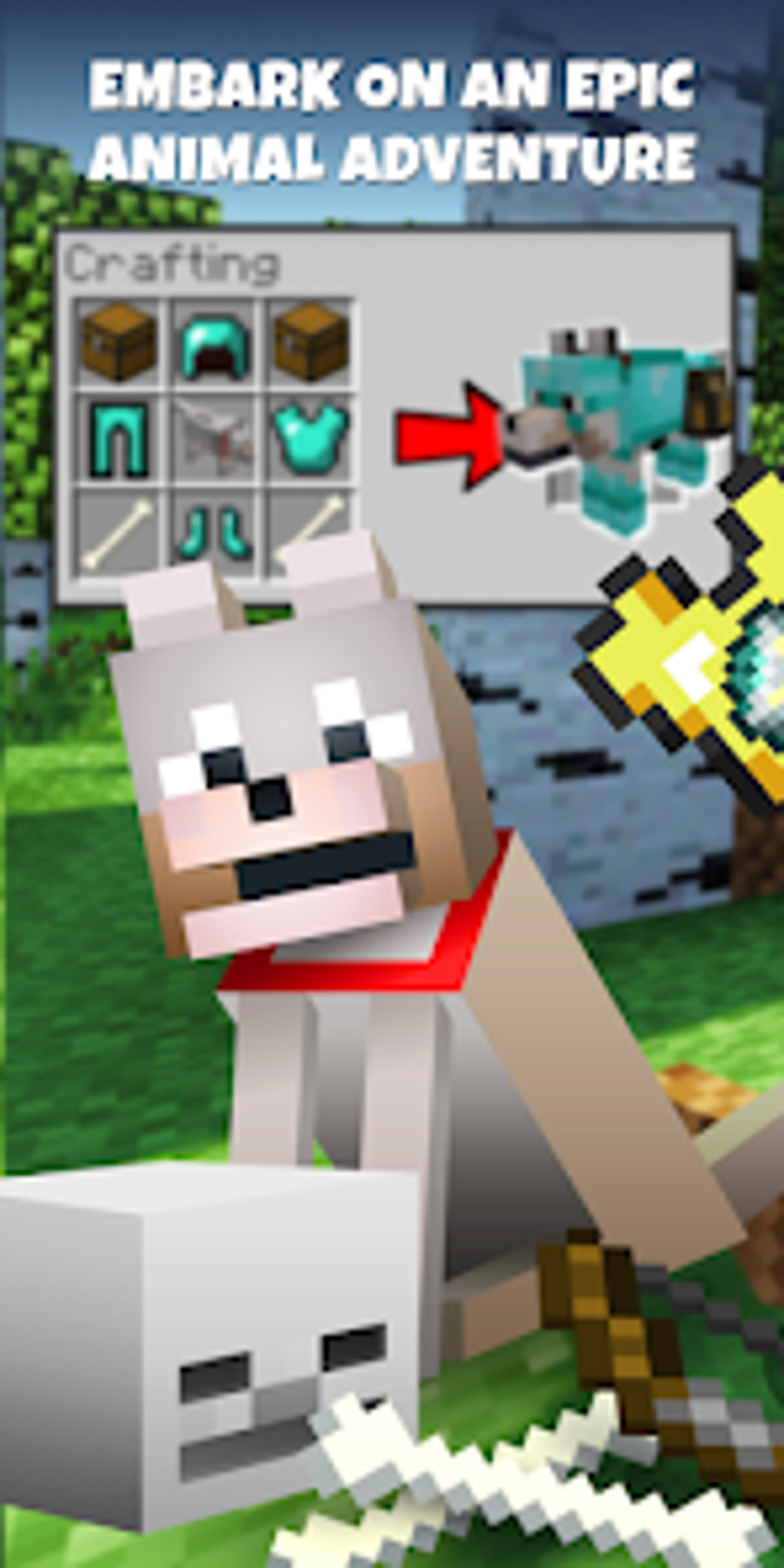 Android 용 Wolf Armor Mods for Minecraft - 다운로드