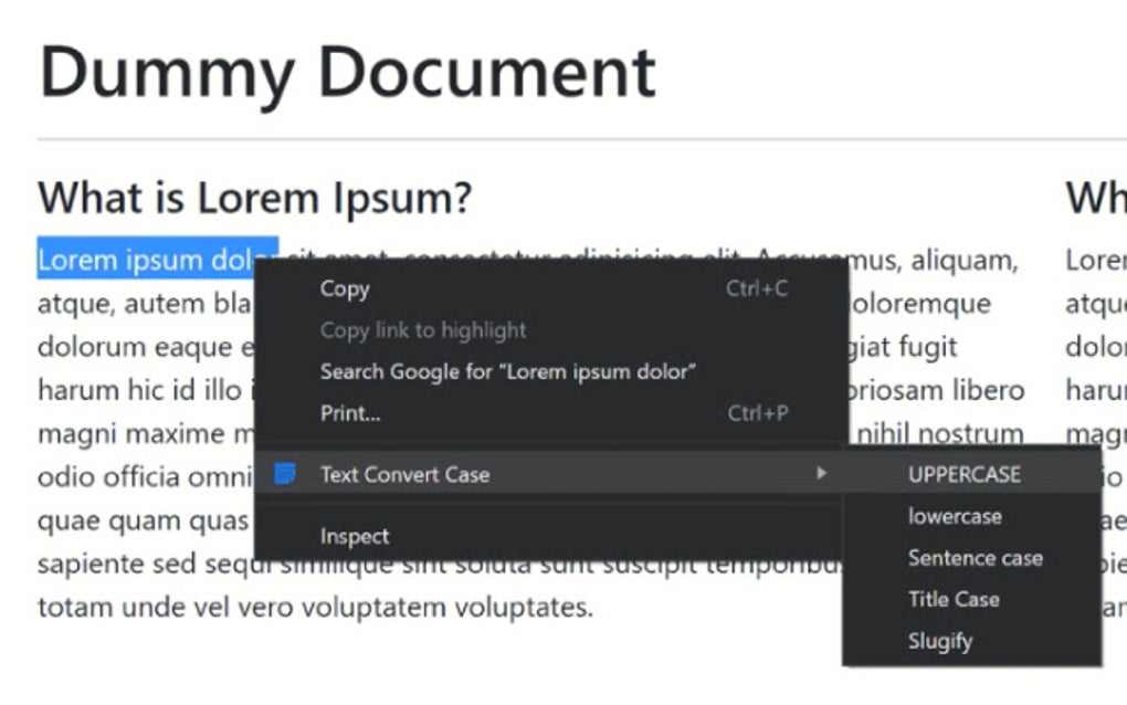 Text Convert Case for Google Chrome Extension Download