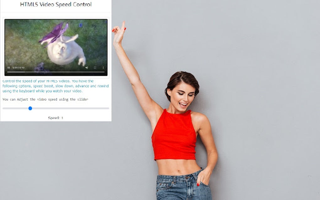 HTML5 Video Speed Control for Google Chrome 拡張機能 無料・ダウンロード