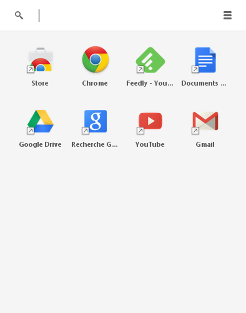 chrome application launcher