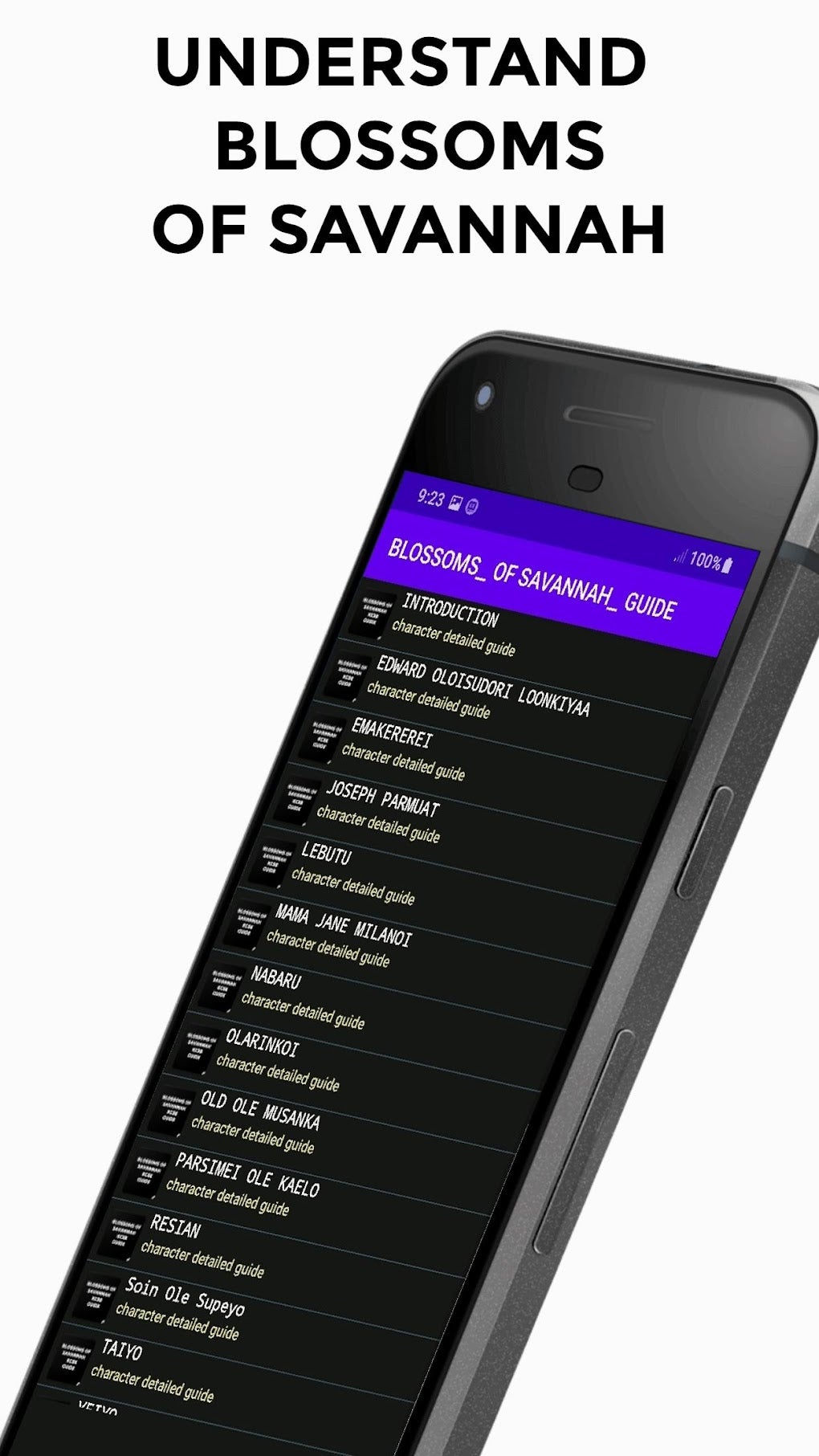 Blossoms Of The Savannah Guide for Android Download
