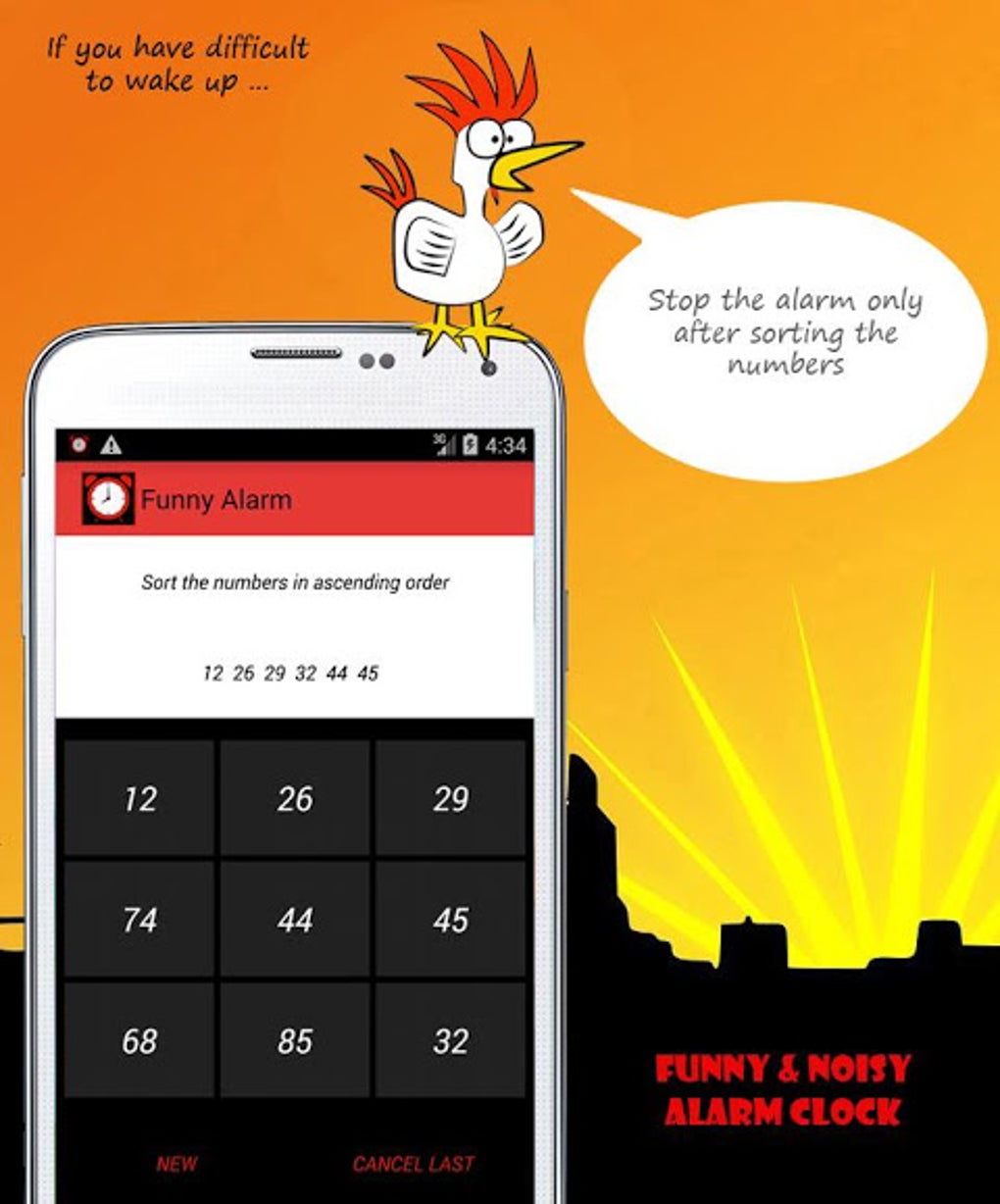 Funny & Noisy Alarm Clock APK для Android — Скачать