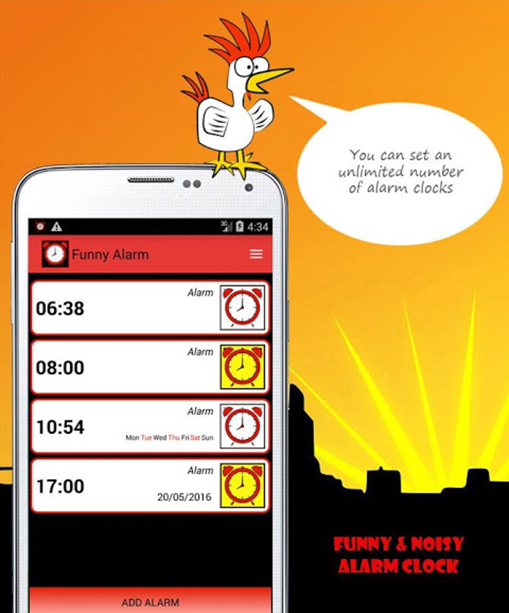 Funny & Noisy Alarm Clock APK для Android — Скачать