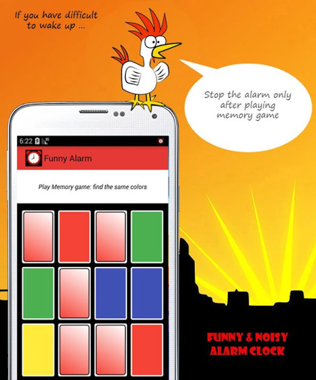 Funny & Noisy Alarm Clock APK для Android — Скачать