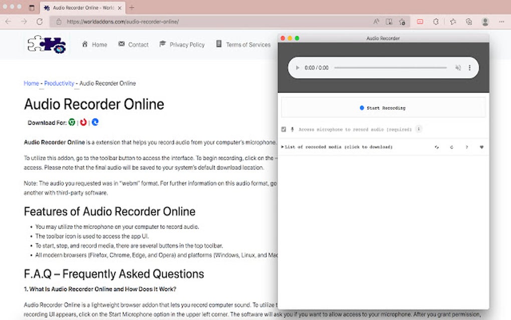 Audio Recorder Online For Google Chrome Extension Download Audio Recorder Online For Google Chrome Extension Download