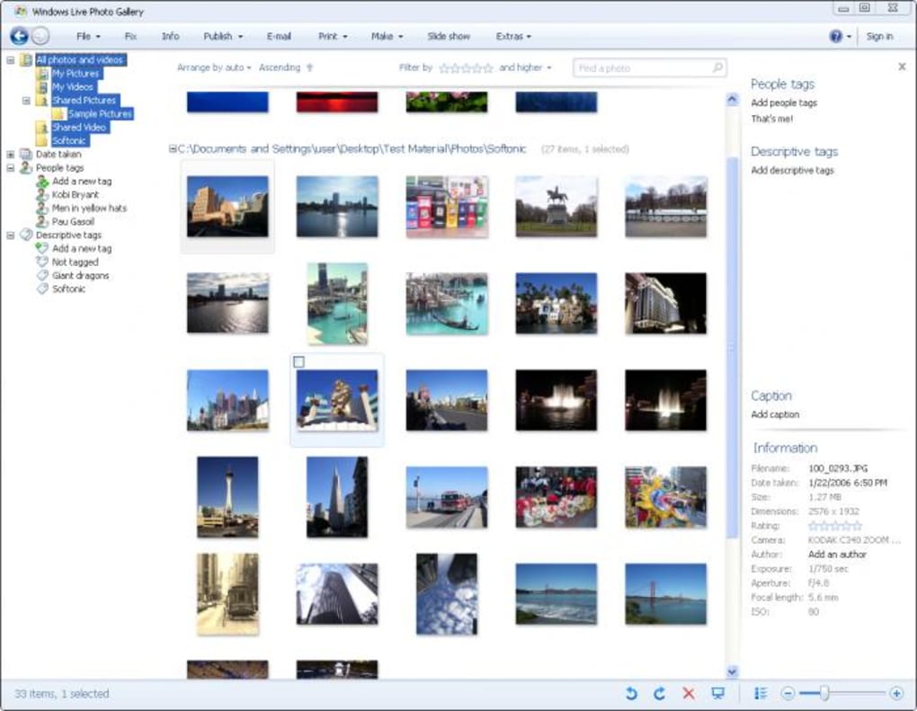 Windows Live Photo Gallery 2012 (Windows) - ダウンロード