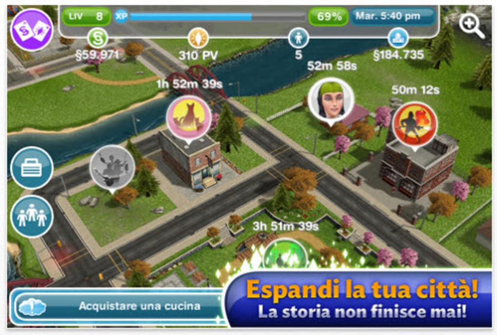 The Sims FreePlay - Live Free! The Sims™ FreePlay is here! It's an all-new free  Sims game on the App Store. Don't keep this a secret – let your friends  live free