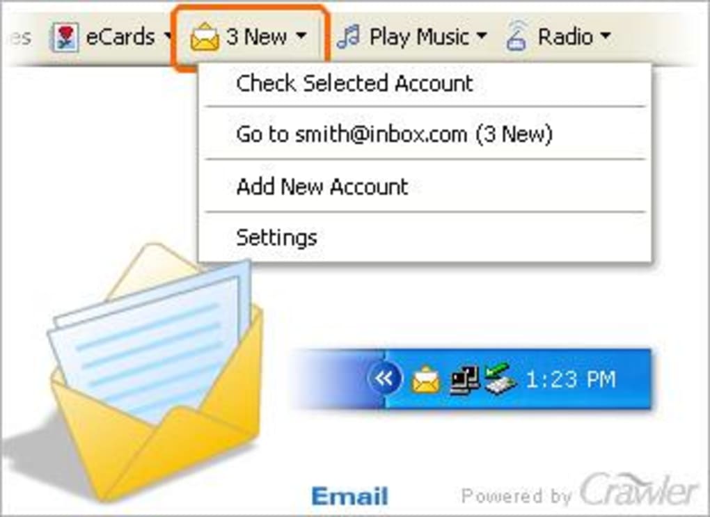 free for ios instal Howard Email Notifier 2.03