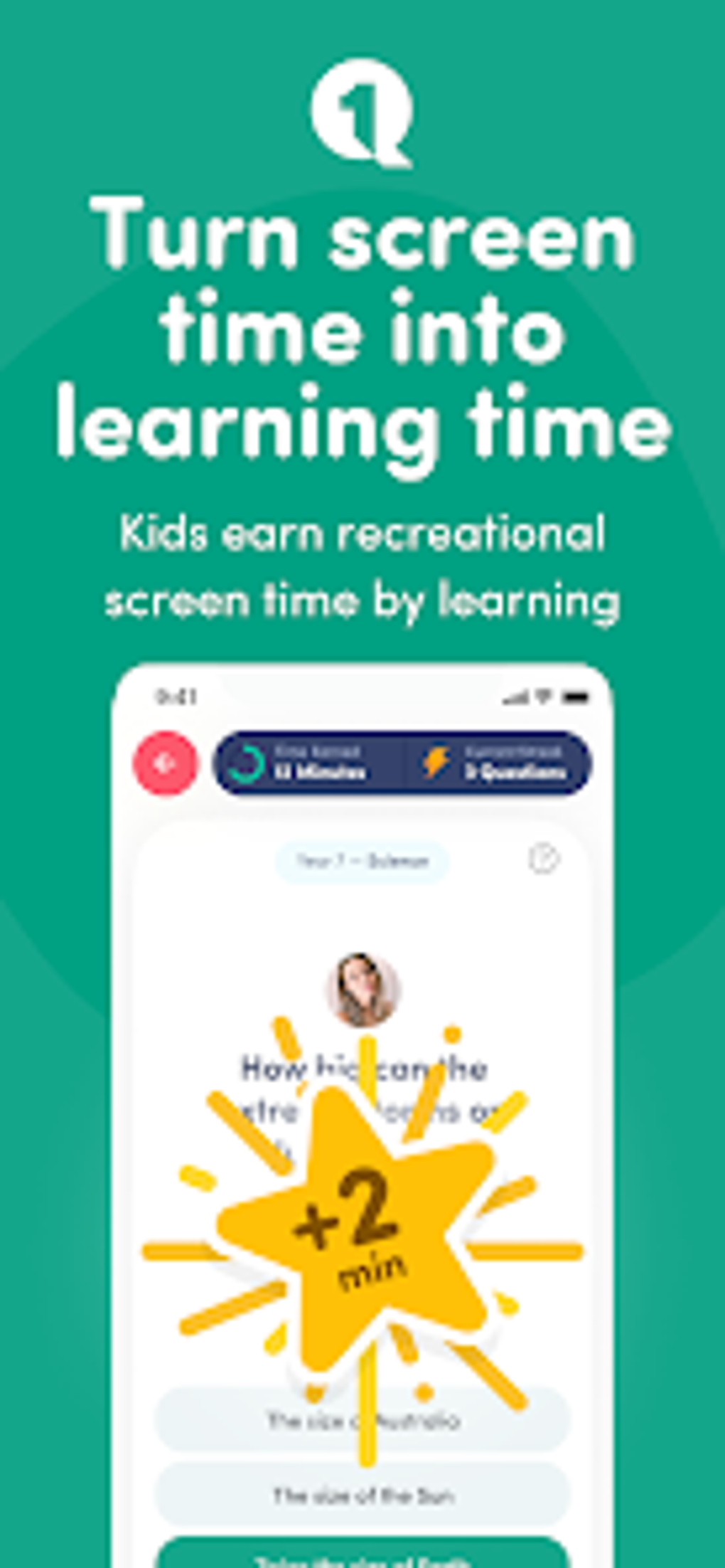 1Question Screen Time Control для Android — Скачать