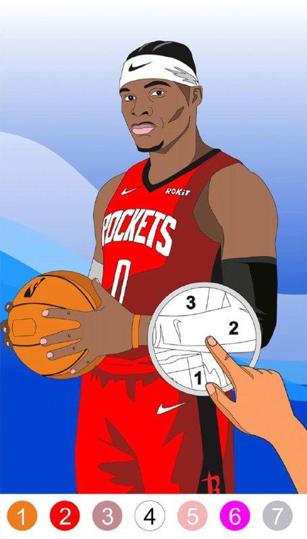 Android 용 Coloring Basketball - Color by number APK - 다운로드