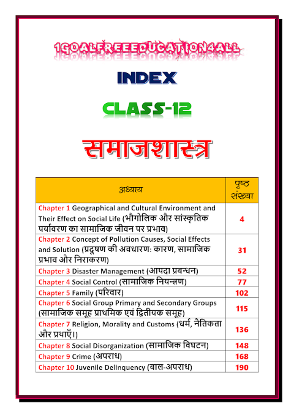 12th Class Sociology Solution In Hindi Upboard Apk สำหรับ Android 