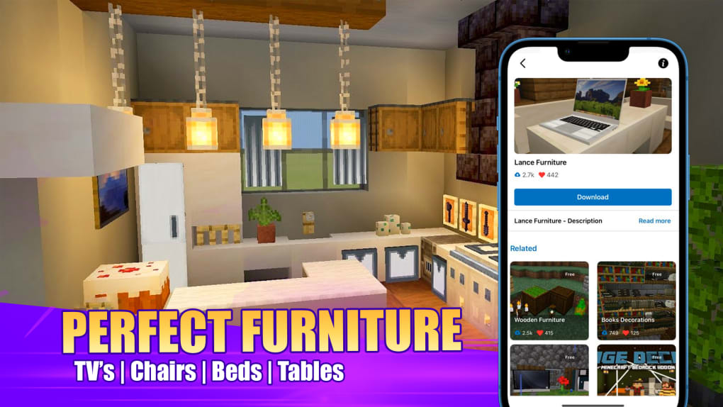 Furniture For Minecraft Pe لنظام Iphone