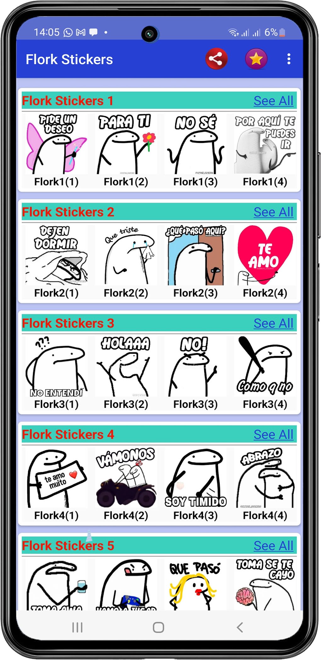 8 Pack of Flork meme | Sticker