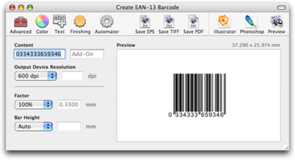 Barcode Producer Pour Mac Télécharger