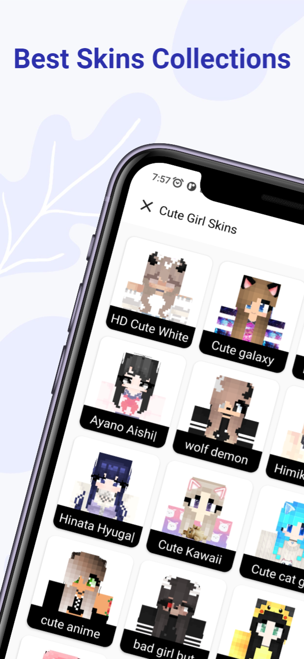 Cute Skins Girls for Minecraft для Android — Скачать