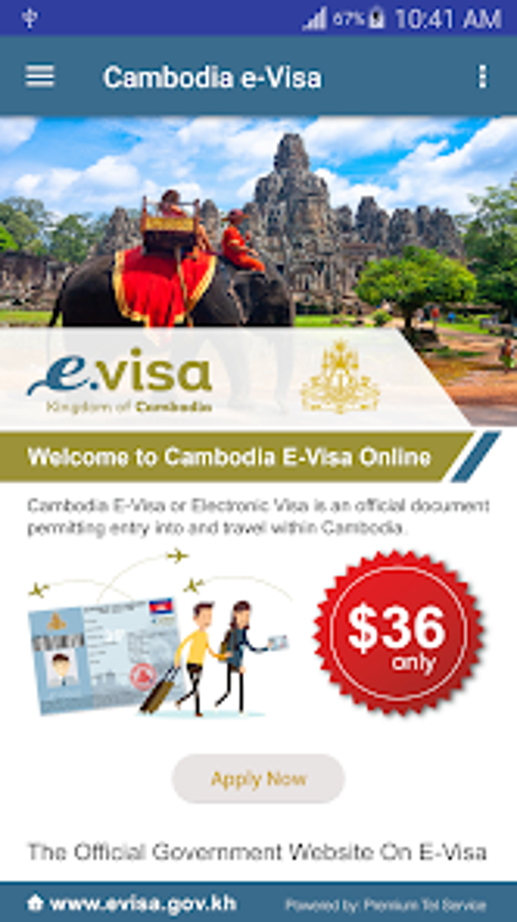 Cambodia EVisa Para Android Descargar
