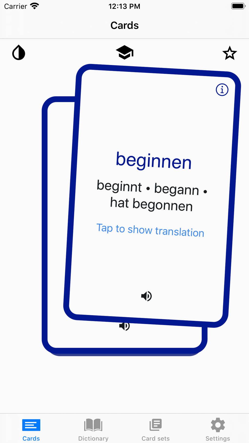 DeuVerben: German Flashcards For IPhone - Download