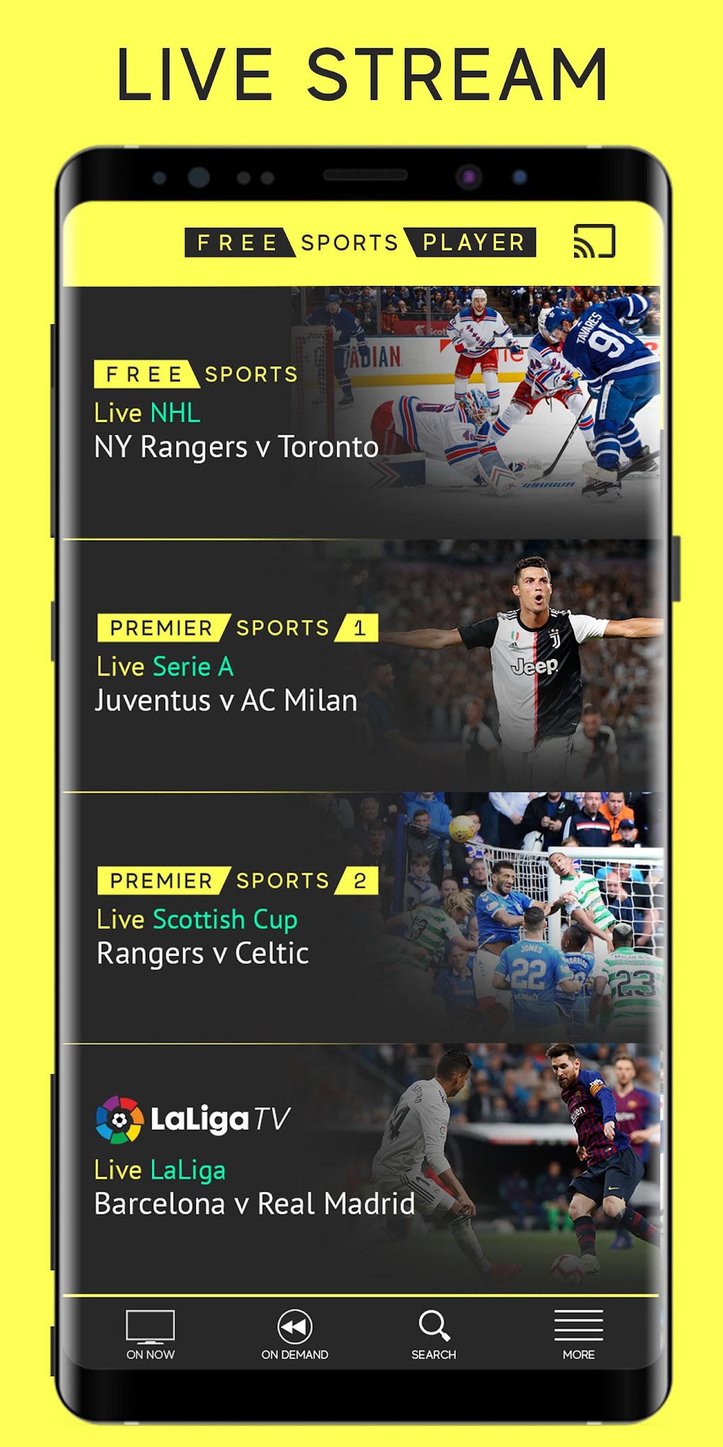 free sports tv app