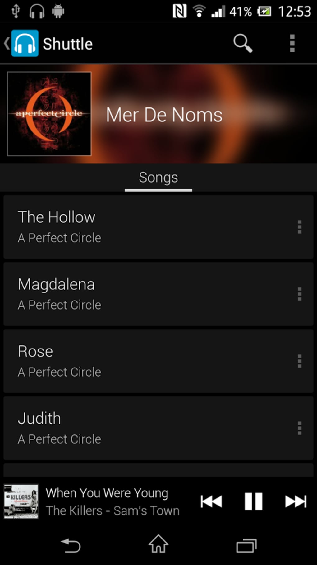 download shuttle music player for android v1.5.11