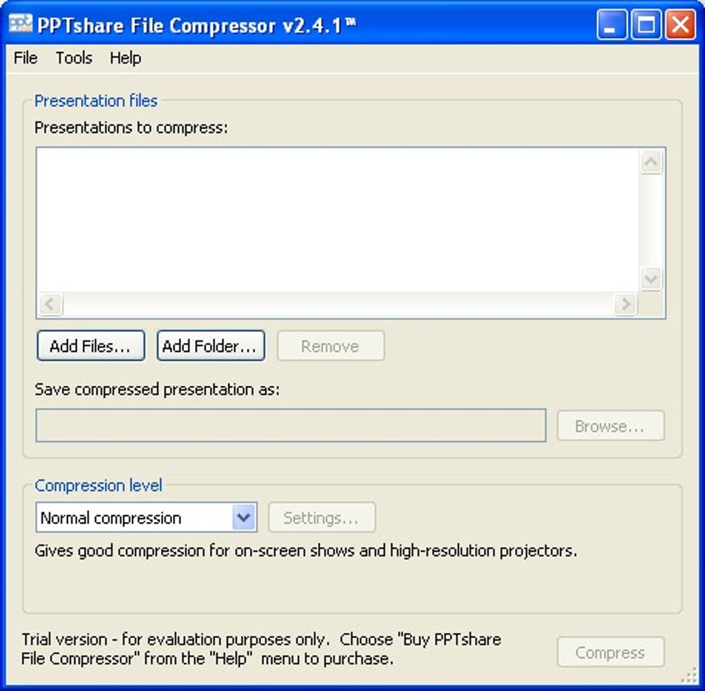PPTshare File Compressor 