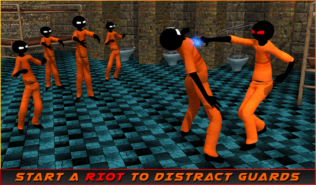 Stickman Prison Escape Story 3D - Free Play & No Download