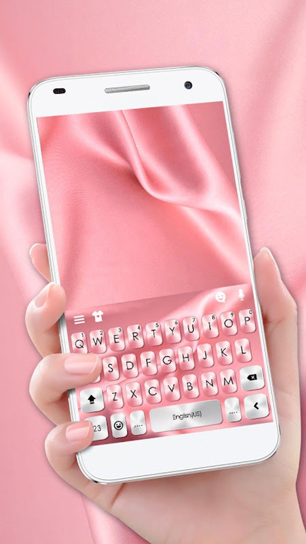 Pink Silk Keyboard Theme Apk สำหรับ Android ดาวน์โหลด 3850