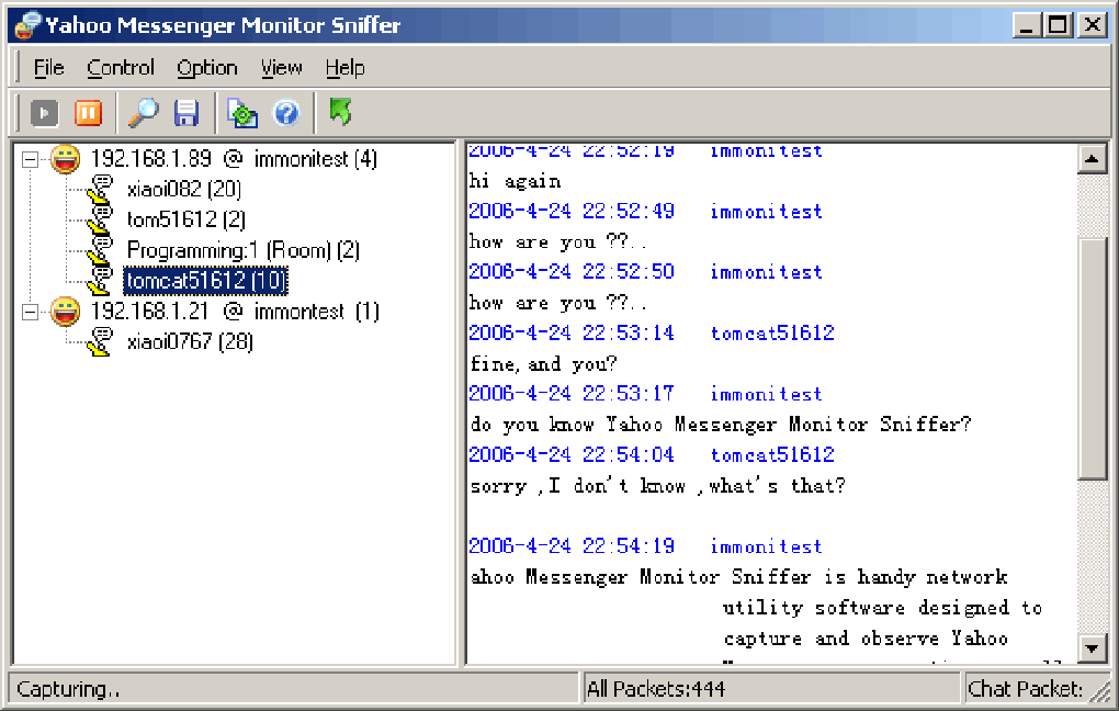 yahoo sniffer free download Yahoo messenger monitor sniffer 3. 2 download (free trial.
