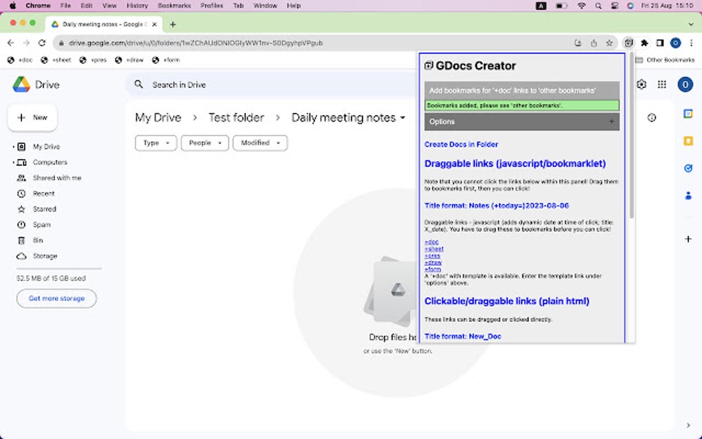 GDocs Creator For Google Chrome Extension Download