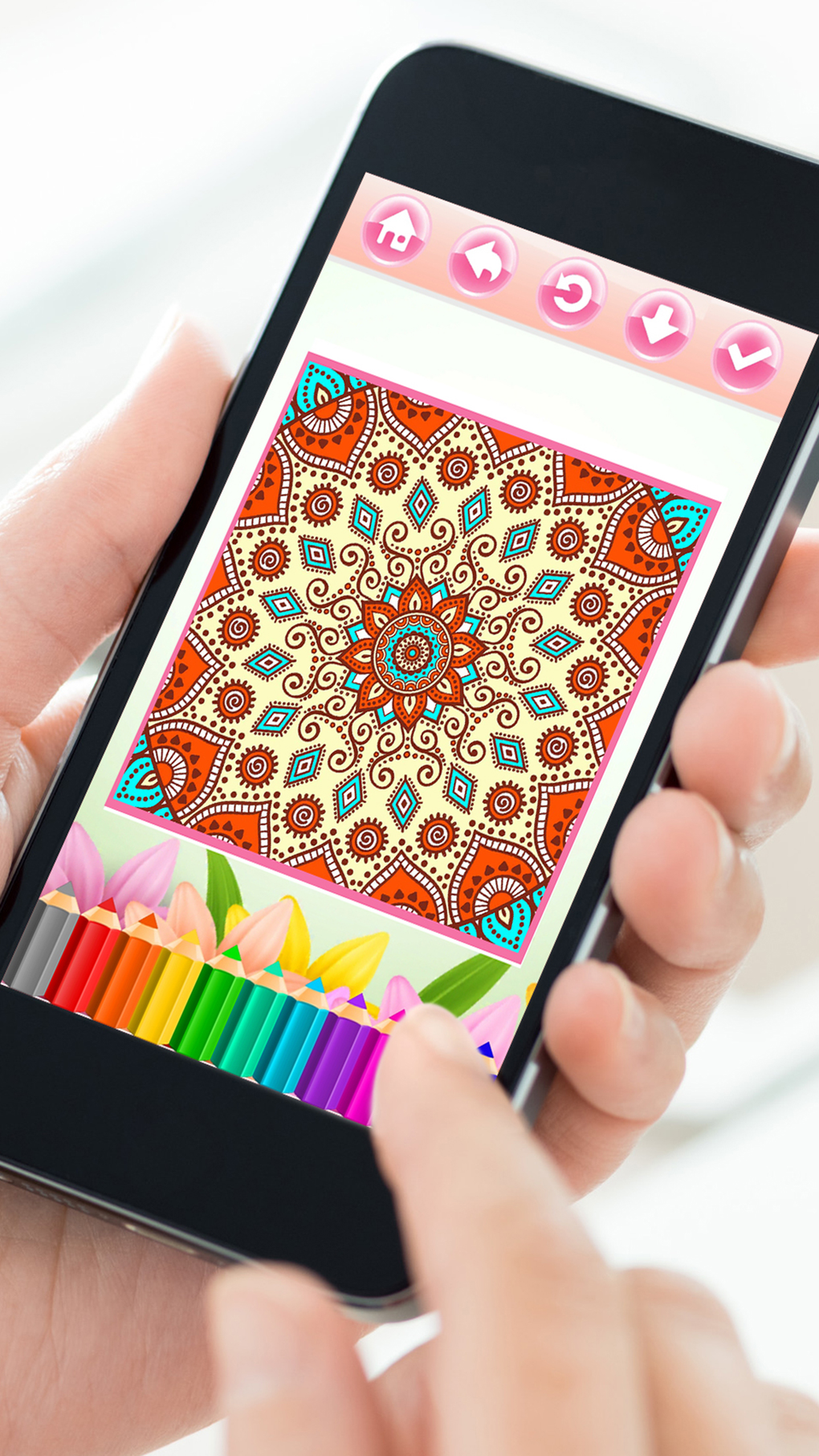 Adults Coloring Book Color Pigment Therapy Page para iPhone - Download
