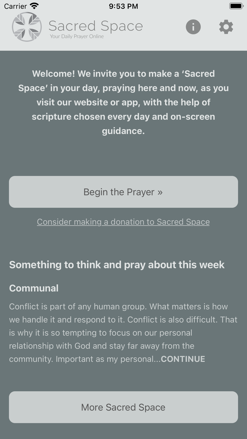 Sacred Space Daily Prayer for iPhone Download