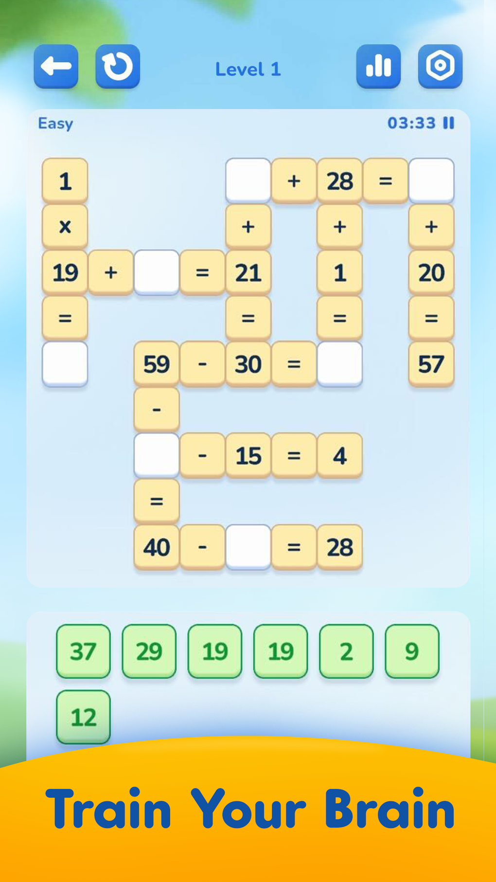 Math Crossword - number puzzle для iPhone — Скачать