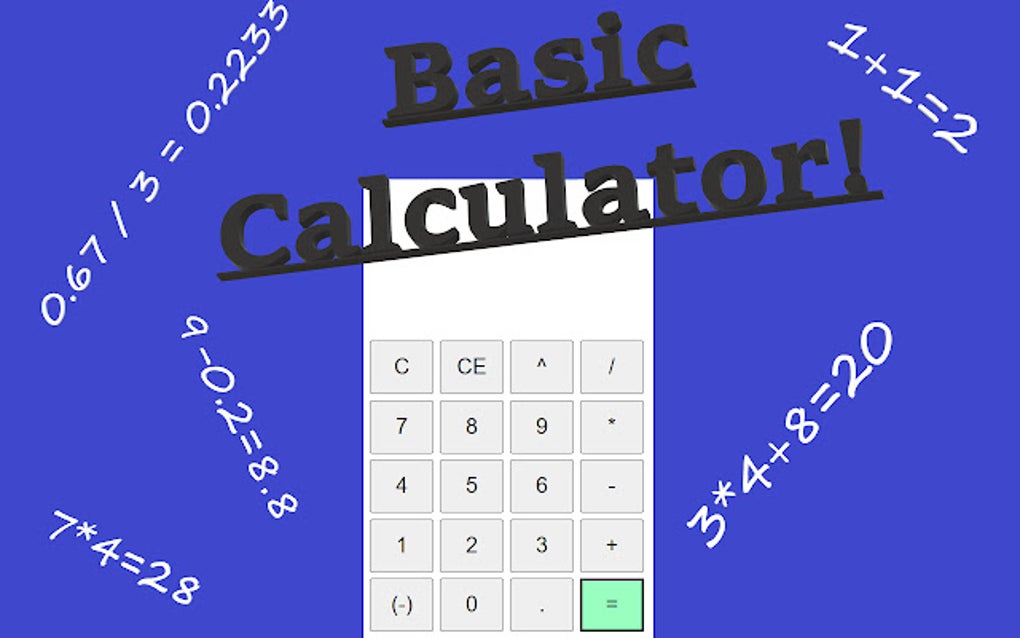 Basic Calculator Google Chrome 용 - 확장 프로그램 다운로드