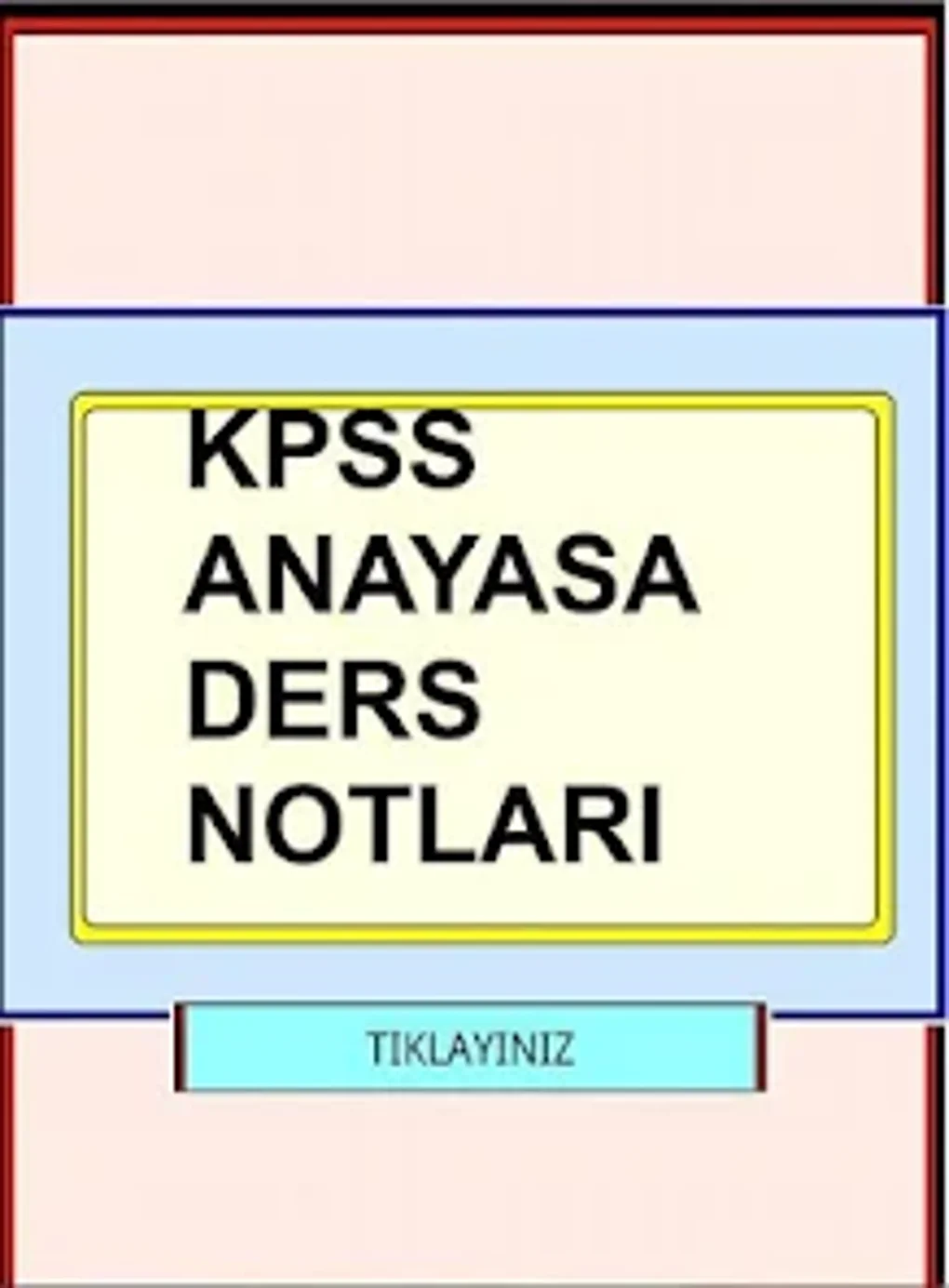 KPSS Anayasa Ders Notları For Android - Download