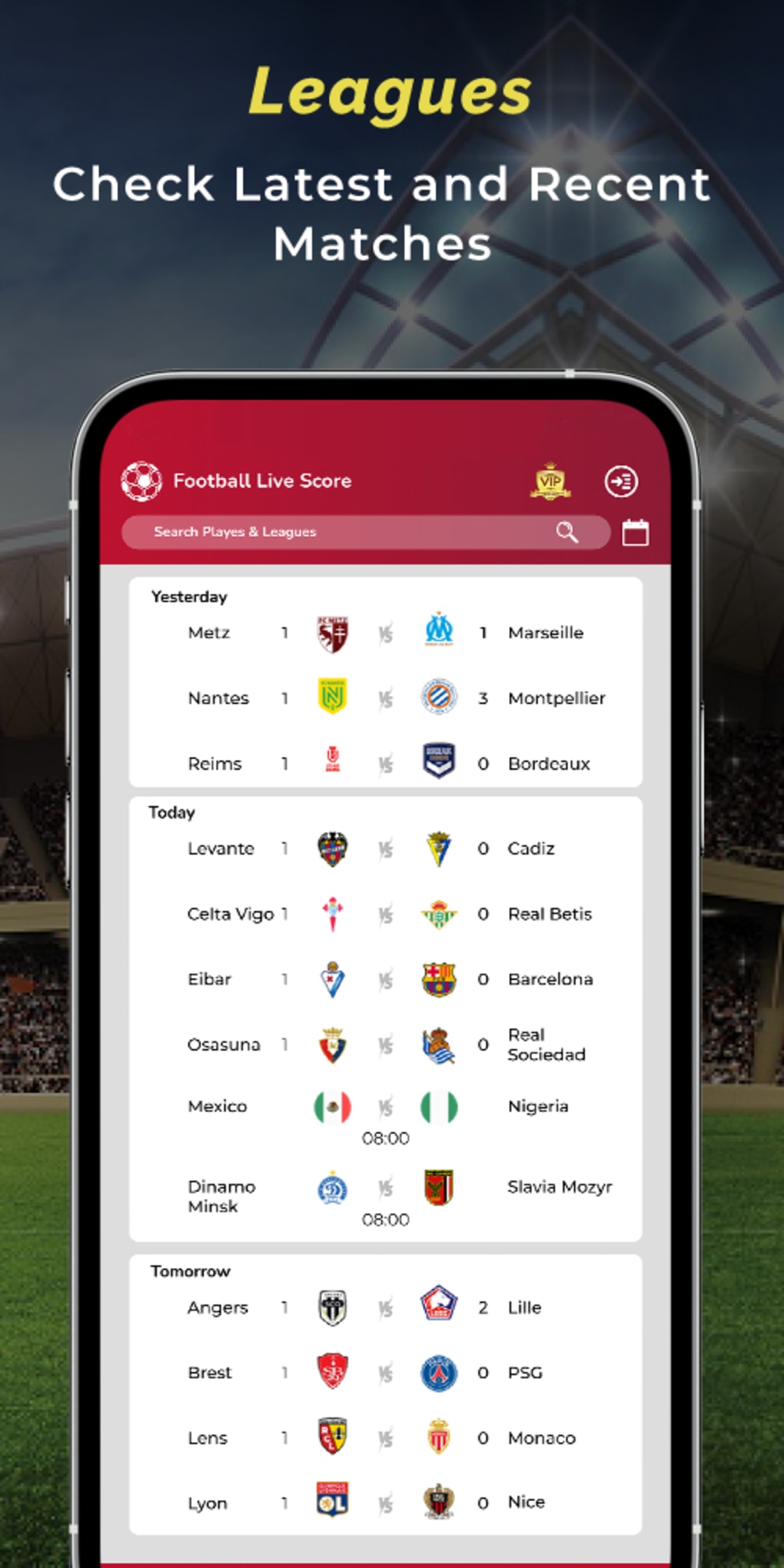 Football Live Score Soccer 24 for Android