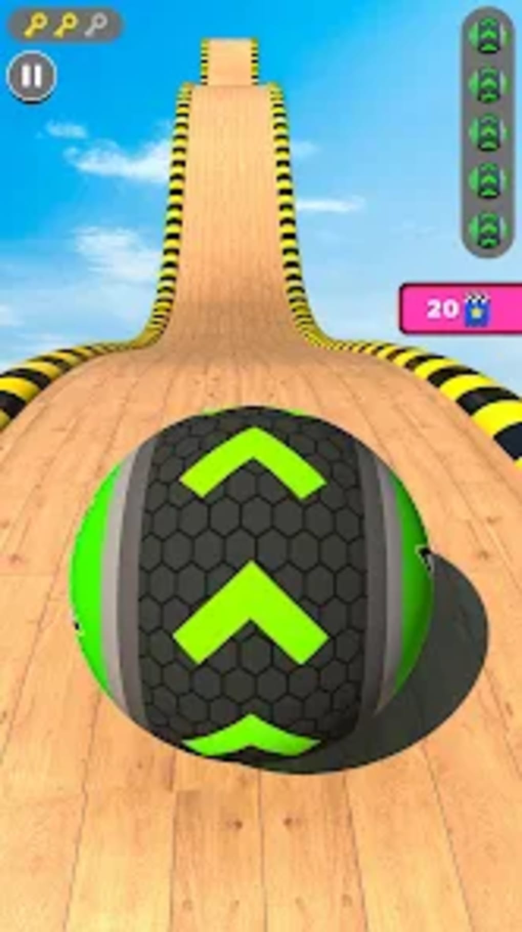 Sky Rolling Ball Going Run 3D for Android - Download