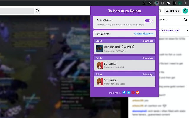 Twitch Channel Points Auto Claimer -twiclips For Google Chrome 