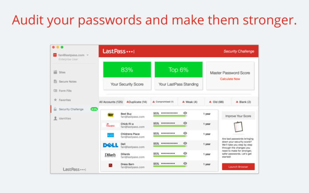 LastPass Password Manager 4.119 download the new version for ios