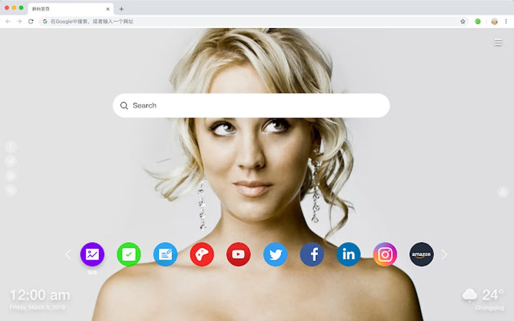 Kaley Cuoco New Tab & Wallpapers Collection for Google Chrome